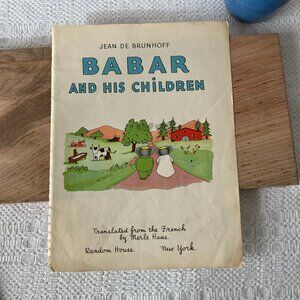 Original 1938 Babar Illustration — NOT a reproduction